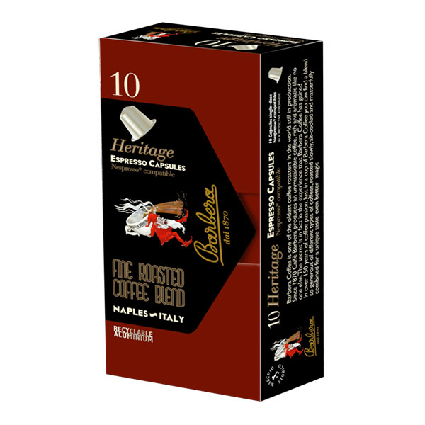Barbera Heritage Nespresso съвместими алуминиеви капсули 10 бр.