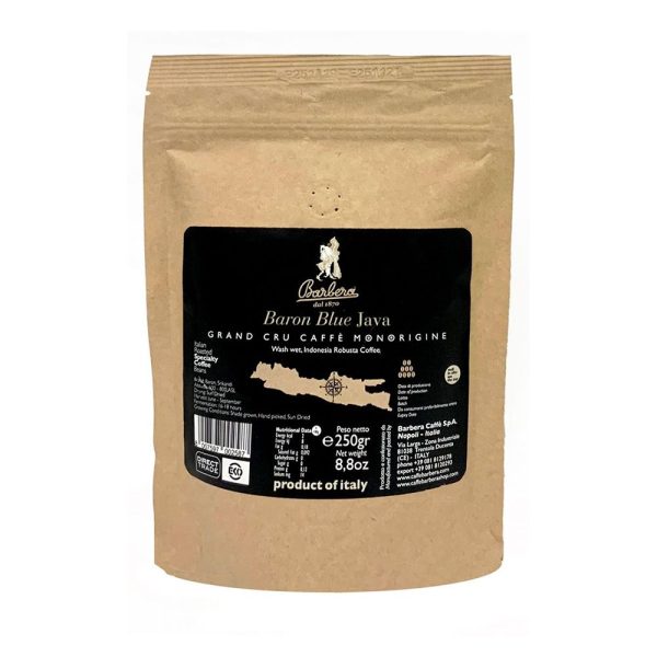 Baron Blue Java Single Origin 100 % Робуста -250 гр. зърна